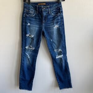 Joe's Jeans Skinny Ankle Distressed Raw Hem Vintage Reserve 24